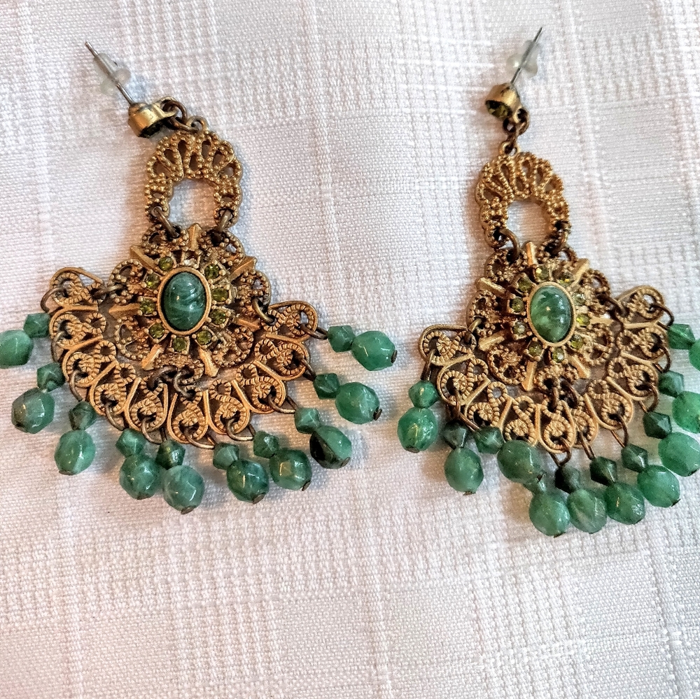 Gorgeous fancy gemstone earrings
